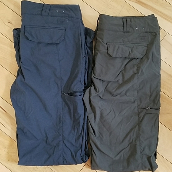 2 pairs REI hiking outdoor pants size 8 - Picture 3 of 9